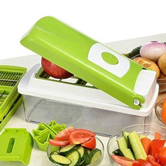 12pcs Multifunctional Vegetable Chopper – Kitchen Food Slicer & Dicer| EaseNest