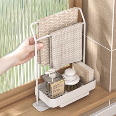 Rag Draining Kitchen Storage Rack – Kitchen Organizer | EaseNest
