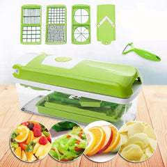 12pcs Multifunctional Vegetable Chopper – Kitchen Food Slicer & Dicer| EaseNest